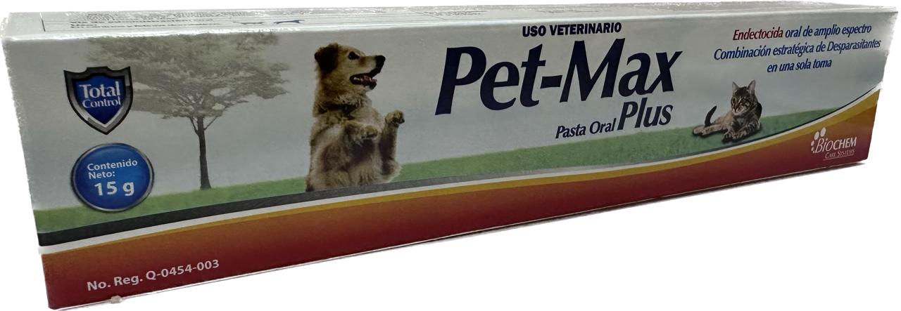 Desparasitante para Perros y Gatos Pet Max Plus 15 Gr Desparasitante para Perros y Gatos Pet Max Plus 15 Gr